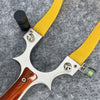 Gray Powerful Laser Aiming Slingshot High Precision Shooting Catapult Outdoor Sports Game Slingshot INDIAN SLINGSHOT