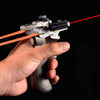 White Smoke Folding Black Resin Slingshot Outdoor Shooting Game Slingshot Catapult INDIAN SLINGSHOT