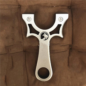 Dark Olive Green New Hollow Eagle King Stainless Steel Slingshot MARKSMAN