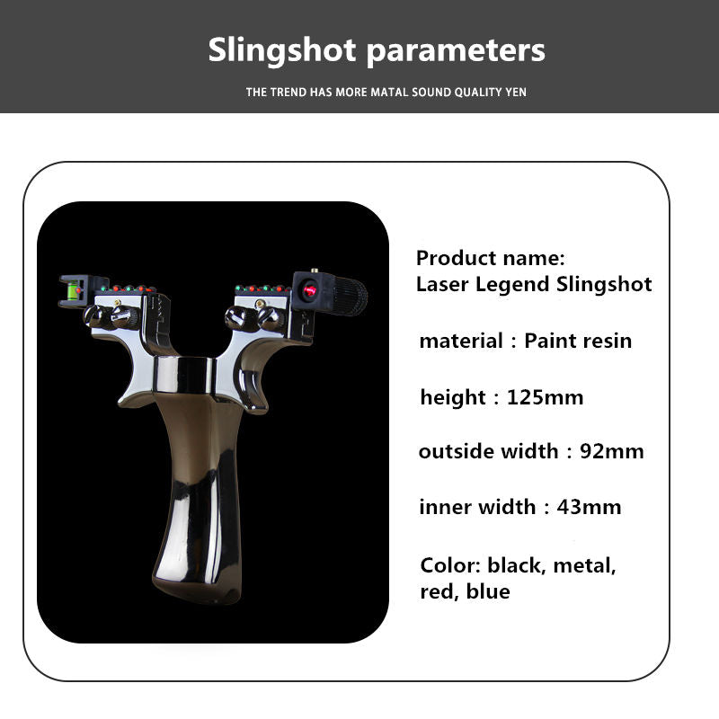 Black Slingshot New Upgrade Press Laser Infrared Target Shooting Launcher New Catapult Toys INDIAN SLINGSHOT