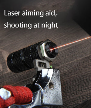 Infrared Aiming Slingshot High Precision Outdoor Shooting Catapult with Flat Rubber Band Outdoor Hunting Game Sling Shot - INDIAN SLINGSHOT
