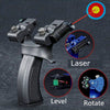 Dark Slate Gray Laser Aiming Slingshot Head Can be Rotated Equipped with Level Instrument High Precision Outdoor Shooting Slingshot SLINGSTER