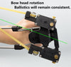 Laser targeting Slingshot Target Shooting Bow Outdoor Powerful Slingshot high-end Rubber Bands Folding Wrist Slingshot Catapult Outdoor - INDIAN SLINGSHOT