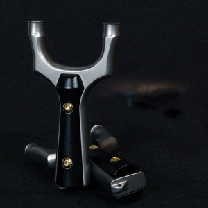 Metal Predator Free Flat Rubber Band Slingshot Precision Stainless Steel Outdoor Target Shooting Competitive Toy Catapult Slingshot - INDIAN SLINGSHOT