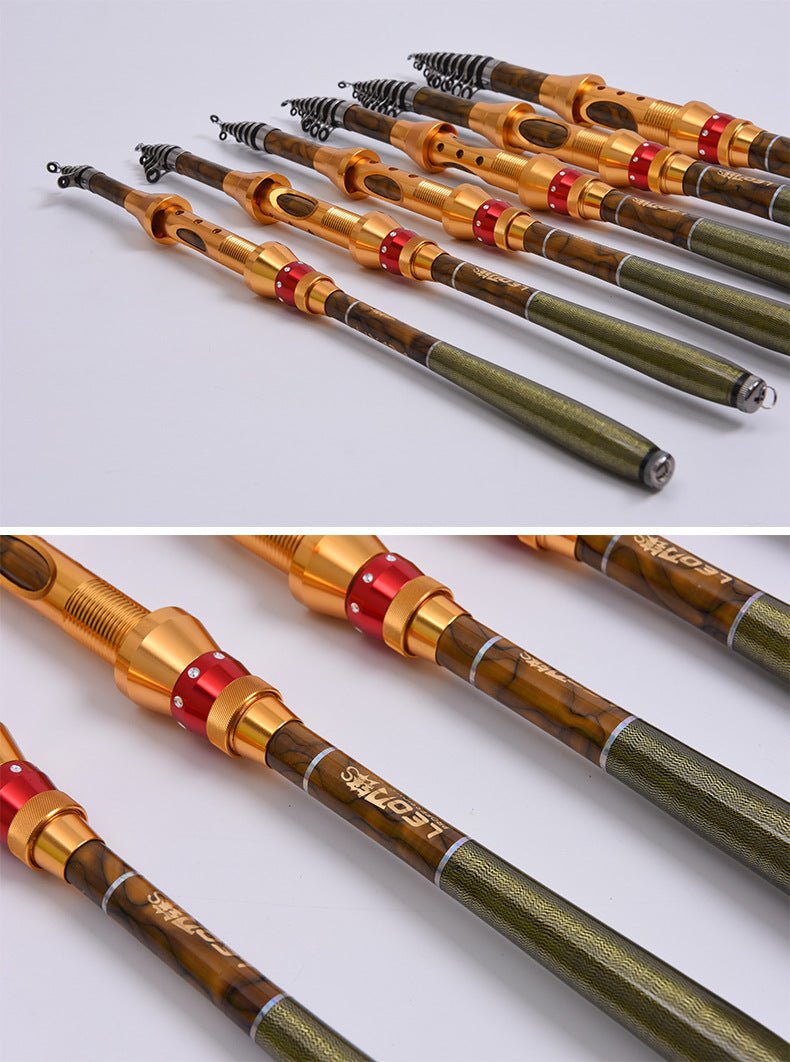 Mini Rocky Fishing Rod Short Sea Fishing Rod Carbon fishing rod reel set - INDIAN SLINGSHOT