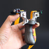 Light Gray New Professional Alloy Bow Head Resin Handled Slingshot SLINGSTER