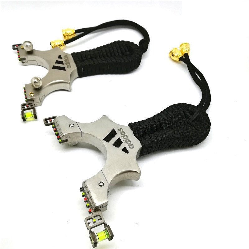 Black Adidas  High Power Strapless Stainless Steel Slingshot MARKSMAN