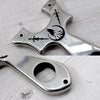 New Sirius Stainless Steel Slingshot With flat rubber band fish shooting carved hunting slingshot - INDIAN SLINGSHOT
