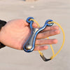 New Stainless Steel High Quality Slingshot with Flat Rubber Band Outdoor Competitive Shooting Catapult - INDIAN SLINGSHOT