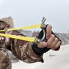 New Stainless Steel Hunting Slingshot and Wooden Handle Outdoor High Precision Fast Pressure Horizontal Sight Catapult Shooting - INDIAN SLINGSHOT