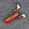 New Stainless Steel Red Sandalwood Solid Wood With Hook Recurve High Grade Flat Leather Bow Slingshot Outdoor Shooting - INDIAN SLINGSHOT