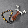 New Stainless Steel Slingshot Hunting Catapult Professional Outdoor Shooting Slingshot - INDIAN SLINGSHOT