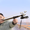 Outdoor hunting shooting retractable multi-function double wire long rod shooting outer slingshot - INDIAN SLINGSHOT