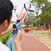 Outdoor professional powerful multifunctional Blue telescopic long metal slingshot with rubber band for hunting - INDIAN SLINGSHOT
