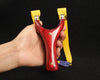 Outdoor wooden hunting slingshot with leather band powerful shooting slingshot - INDIAN SLINGSHOT