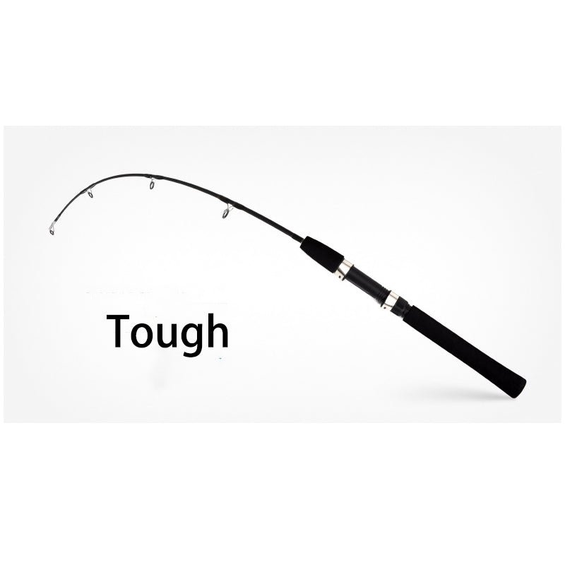 PIAOYU 80cm hight quality black solid ice fishing rod reel set - INDIAN SLINGSHOT