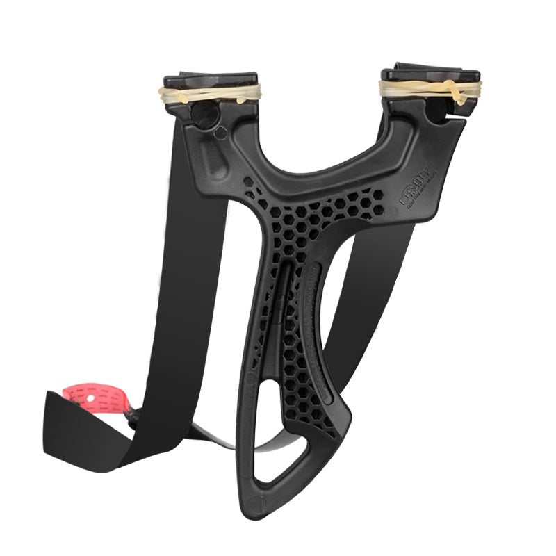 Pocket Archer Crooked Handle Traditional Bow High-precision Big Power Round Leather Flat Rubber Band Double Used Slingshot - INDIAN SLINGSHOT
