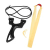 Pocket Archer Crooked Handle Traditional Bow High-precision Big Power Round Leather Flat Rubber Band Double Used Slingshot - INDIAN SLINGSHOT