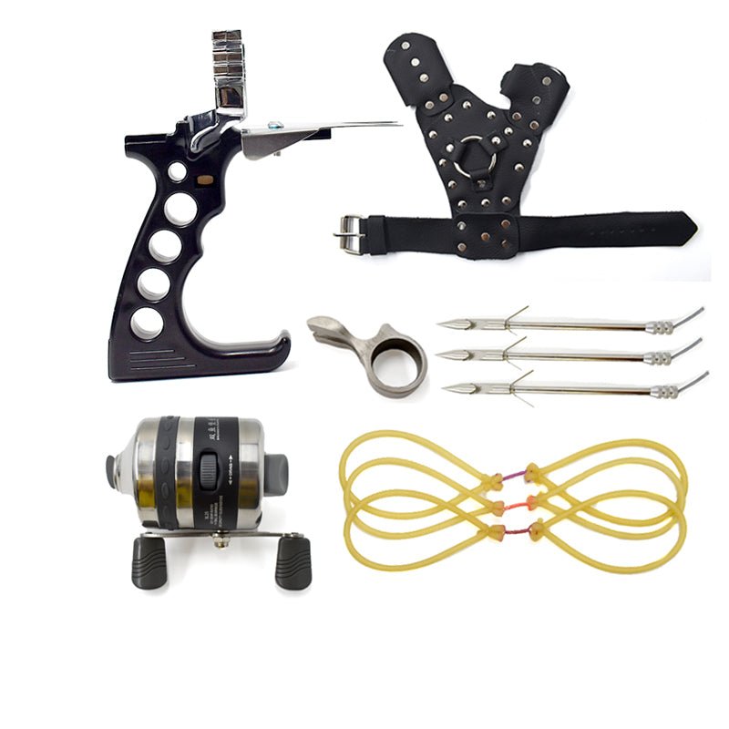 Powerful professional aiming shooting slingshot set with flashlight outdoor fish hunting set - INDIAN SLINGSHOT