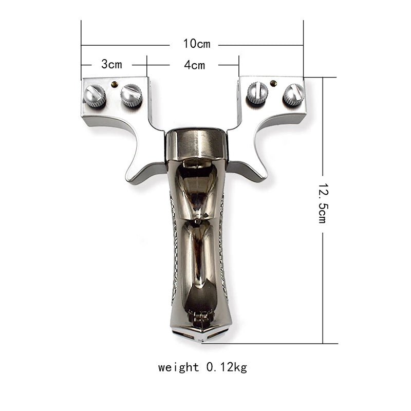 Light Gray New Strong Anti-Slip Design Double Screw Resin Slingshot For Outdoor Target Shooting Catapult MARKSMAN