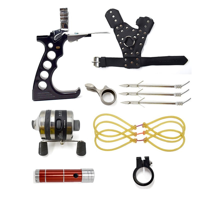 Powerful Slingshot Combo Set for Outdoor Target Shooting and Fishing