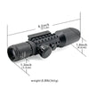 Professional optical multi-lens waterproof sight with laser for shooting hunting - INDIAN SLINGSHOT