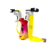 Red and yellow gradient Resin Slingshot Shoot Hunting With Flat Rubber Band Shooting slingshot - INDIAN SLINGSHOT