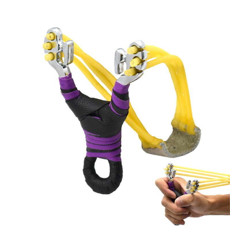 Sanka Rubber Band Stainless Steel Slingshot Outdoor Shooting Hunting Slingshot With Rubber Band Sling shot - INDIAN SLINGSHOT