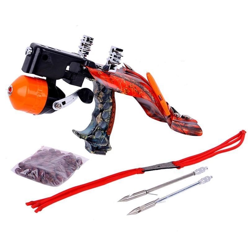 Multiple Functions Attractive Metal Outdoor Fishing Slingshot with