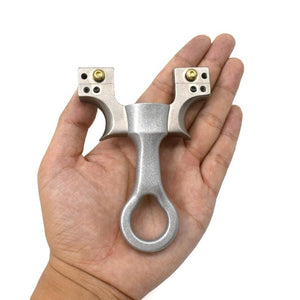 Simple design metal texture shooting slingshots durable slingshot outdoor hunting - INDIAN SLINGSHOT