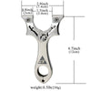 Light Gray Antler and Leopard Head Stainless Steel Slingshot MARKSMAN