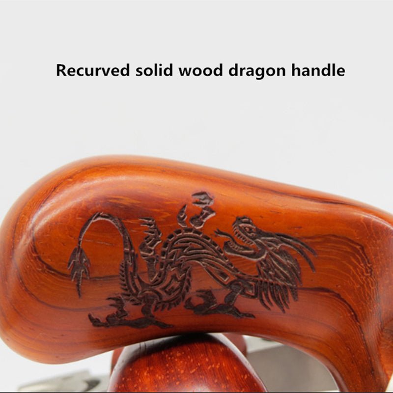 Slingshot Solid Wood Flat Skin Slingshot Outdoor Sports Dragon Totem 304 Stainless Steel Fast Pressure Target Shooting Slingshot - INDIAN SLINGSHOT