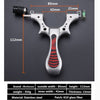 Dark Slate Gray Slingshot Stainless Steel Spirit Level Light Sight Outdoor Precision Target Shooting Slingshot MARKSMAN