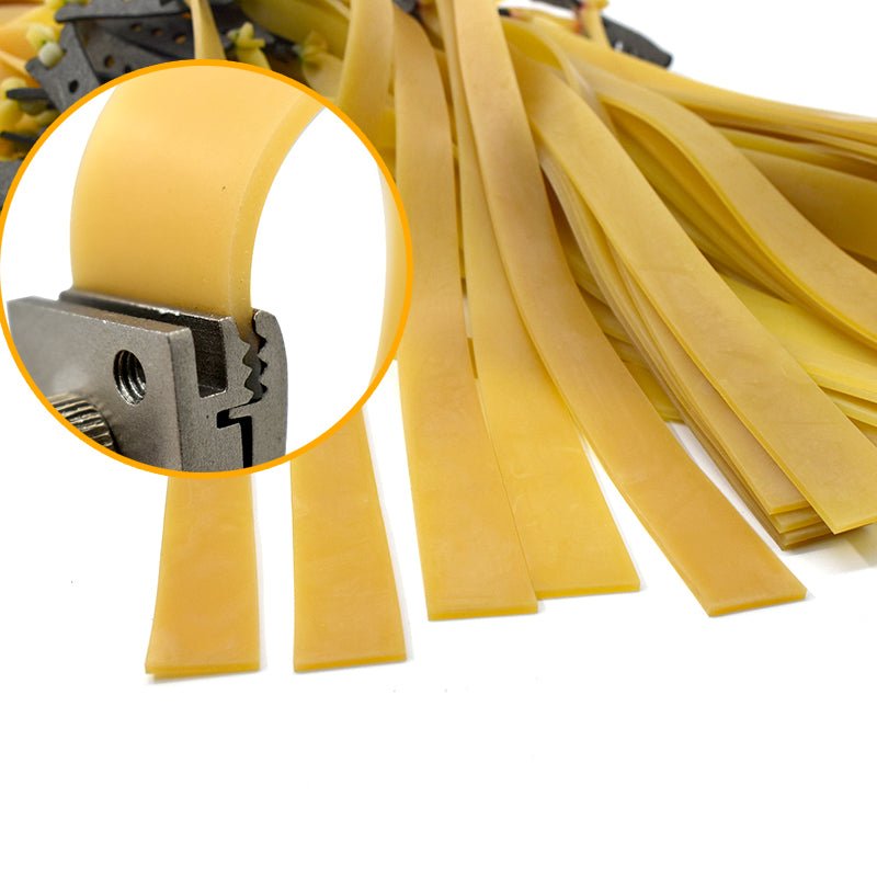 Slingshots Flat Rubber Band Thicknes 1.5mm plain Catapult Natural Latex Flat Elastic Resilient for Shooting - INDIAN SLINGSHOT