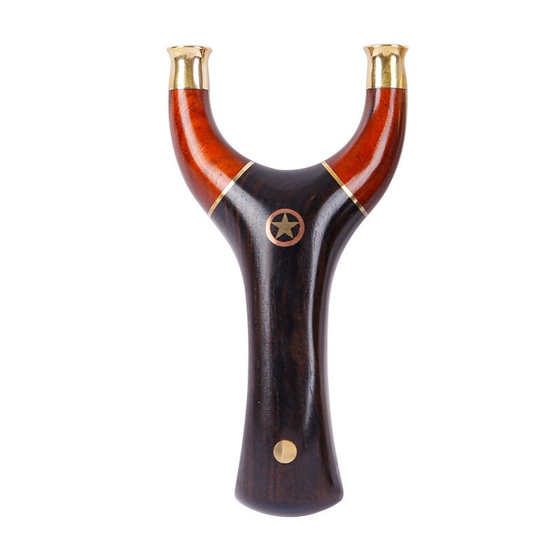 Solid Wood Slingshot Patch Stitching Red Sandalwood Flat Leather Metal Precision Recurve Outdoor Slingshot Powerful Catapult - INDIAN SLINGSHOT