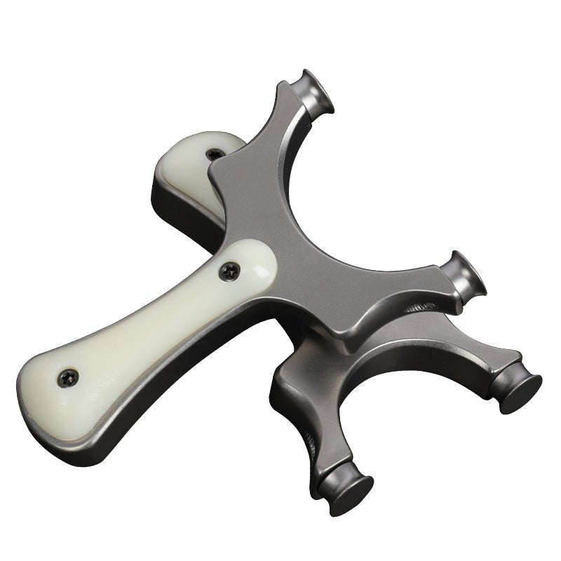 Stainless Steel Hunting Slingshot with Flat Rubber Band High Precision Titanium Alloy Head Catapult Outdoor Shooting - INDIAN SLINGSHOT