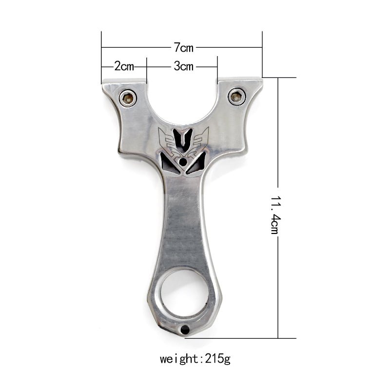 Stainless steel shooting slingshot hunting durable slingshot hollow carving - INDIAN SLINGSHOT