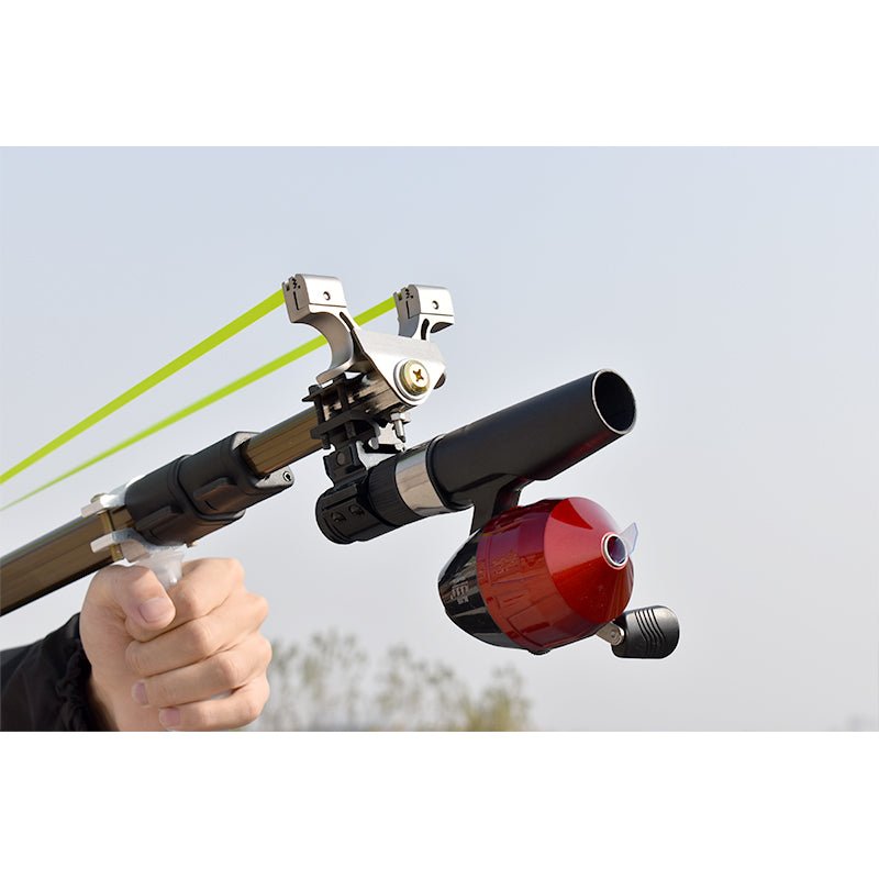 Telescopic slingshot set Long rod slingshot set Outdoor hunting fish shooting Slingshot set - INDIAN SLINGSHOT