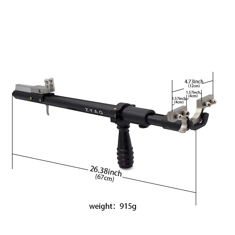 Telescopic Slingshots Straight Rod High Power Precision Red Laser Catapult Used for Fishing Outdoor Hunting Shooting - INDIAN SLINGSHOT