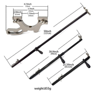 Telescopic stainless steel bow head slingshot laser aiming straight rod catapult outdoor hunting shooting accessories - INDIAN SLINGSHOT