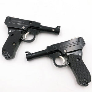 The New Rubber Band Soft Bullet Has High Safety Foldable And Easy To Carry Wear-Resistant Black Metal Rubber Band Gun - INDIAN SLINGSHOT