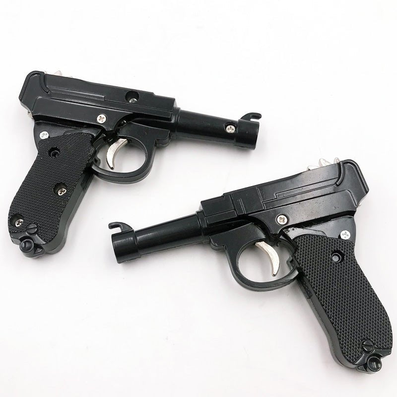 The New Rubber Band Soft Bullet Has High Safety Foldable And Easy To Carry Wear-Resistant Black Metal Rubber Band Gun - INDIAN SLINGSHOT