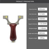 The New Titanium Alloy Foldable Slingshot Flat Leather Fast Pressure Free Tie Bow Portable Pocket Slingshot Outdoor Catapult - INDIAN SLINGSHOT