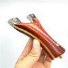 Titanium Alloy Clip Huai Support Slingshot Quickly Flatten Leather Bow Solid Wood Sandalwood Patch Brass Clip Outdoor Slingshot - INDIAN SLINGSHOT