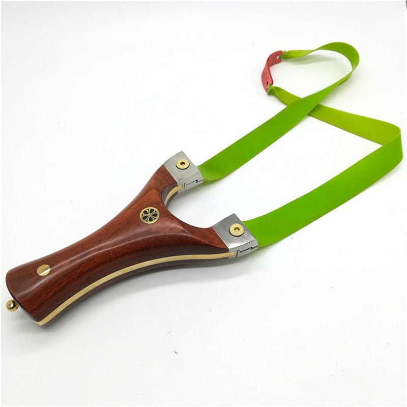Titanium Alloy Clip Huai Support Slingshot Quickly Flatten Leather Bow Solid Wood Sandalwood Patch Brass Clip Outdoor Slingshot - INDIAN SLINGSHOT