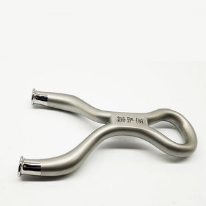 Titanium Steel Recurved Flat Leather Round Head Over-the-top Slingshot 304 Stainless Steel Cold Bend Outdoor Target Shooting Catapult - INDIAN SLINGSHOT
