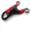 Dark Slate Gray Titanium Steel Powerful Red/Black Wrap Slingshot Outdoor Target Shooting Catapult MARKSMAN