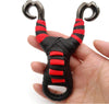 Dark Slate Gray Titanium Steel Powerful Red/Black Wrap Slingshot Outdoor Target Shooting Catapult MARKSMAN