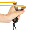 Light Gray Trident Stainless Steel Outdoor Games Recreational Slingshot Catapult Ideal for Trekking & Camping with Best Rubber Bands MARKSMAN