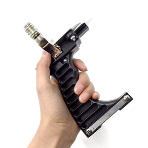 Tan Upgraded Challenger Slingshot Alloy Head Powerful Fish Shooting Slingshot Set with Rubber Band Professional Hunting Catapult